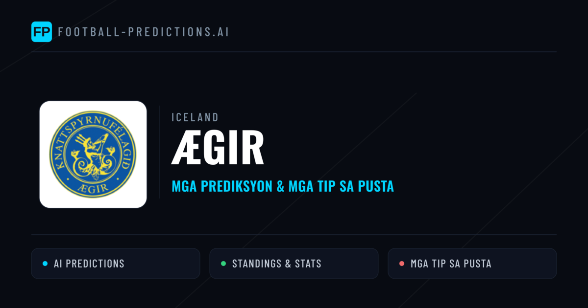 Ægir Predictions & Stats