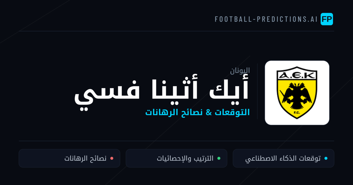 أيك أثينا فسي توقعات واحصائيات