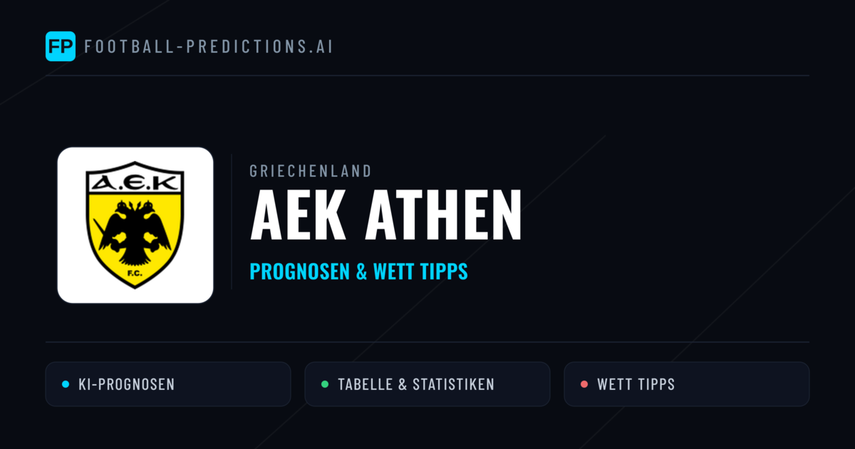 AEK Athen Prognosen & Statistiken