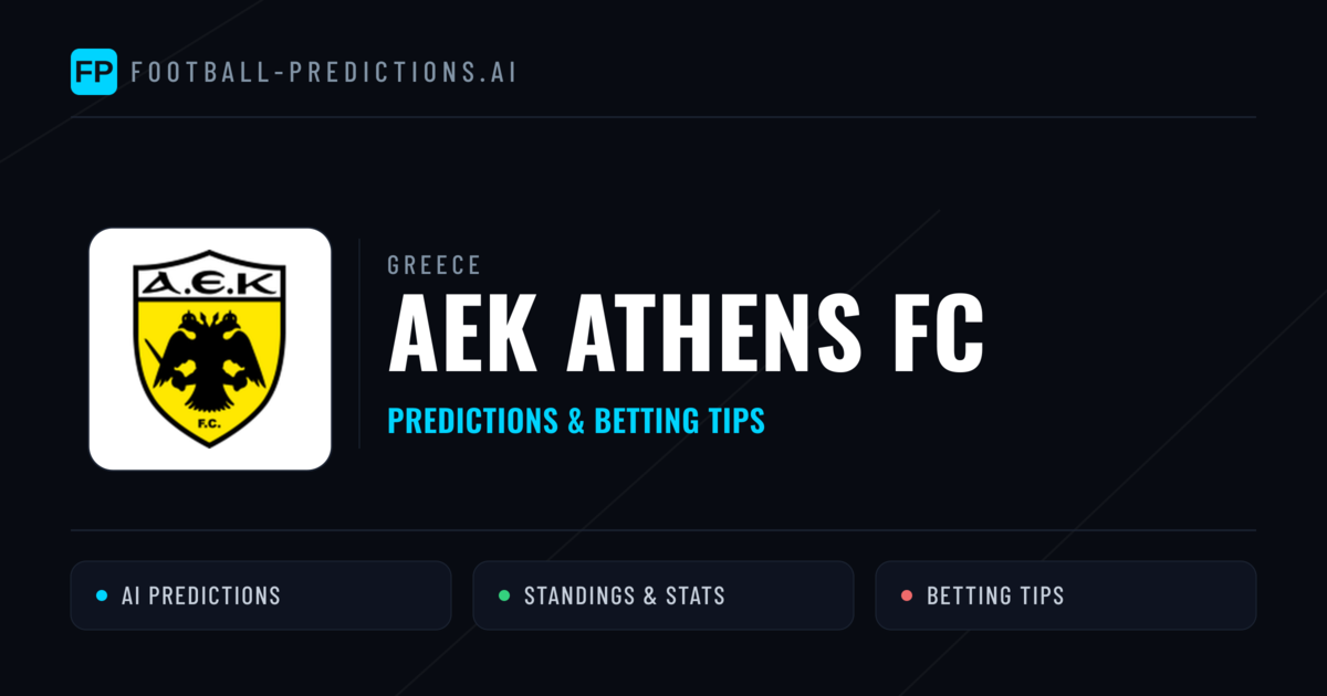 AEK Athens FC Predictions & Stats