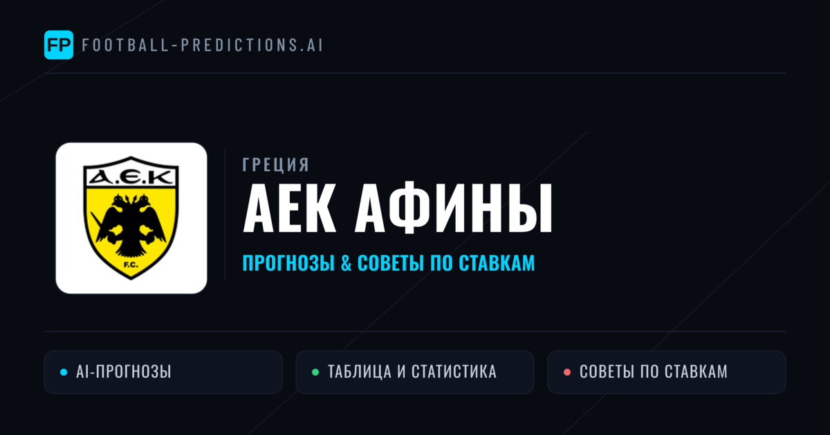АЕК Афины прогнозы и статистика