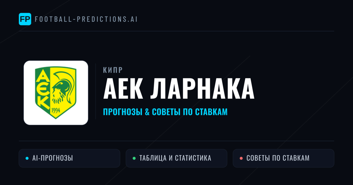 АЕК Ларнака прогнозы и статистика