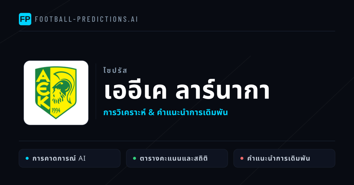 เออีเค ลาร์นากา การวิเคราะห์และสถิติ