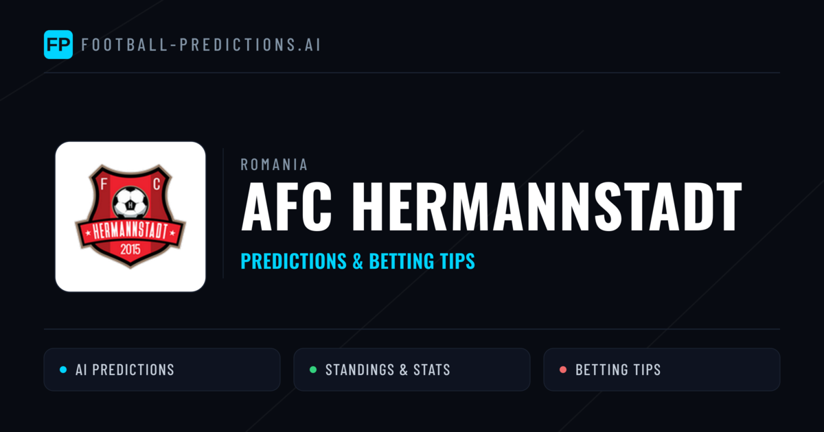 AFC Hermannstadt Predictions & Stats