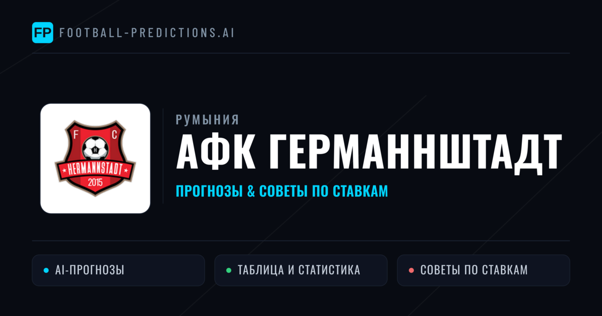 АФК Германнштадт прогнозы и статистика