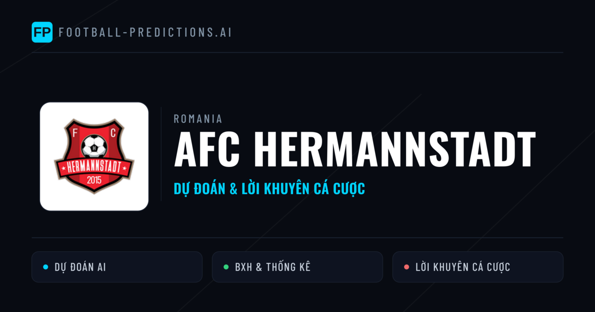 AFC Hermannstadt Dự đoán & Thống kê
