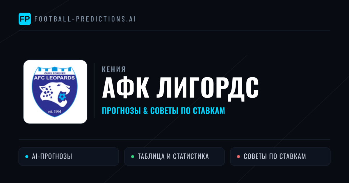 АФК Лигордс прогнозы и статистика