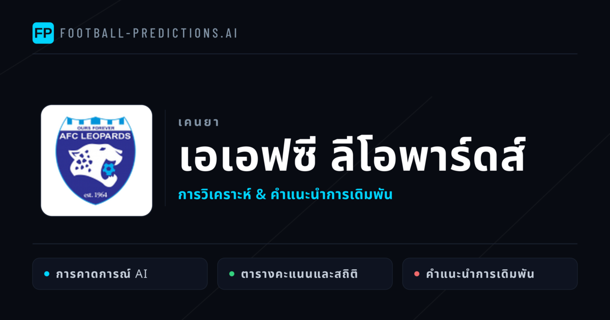 เอเอฟซี ลีโอพาร์ดส์ การวิเคราะห์และสถิติ