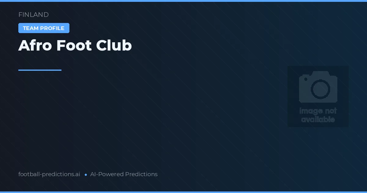 Afro Foot Club Predictions & Stats