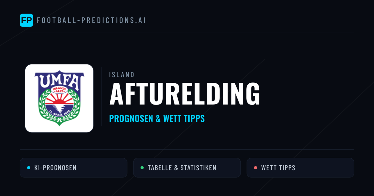 Afturelding Prognosen & Statistiken