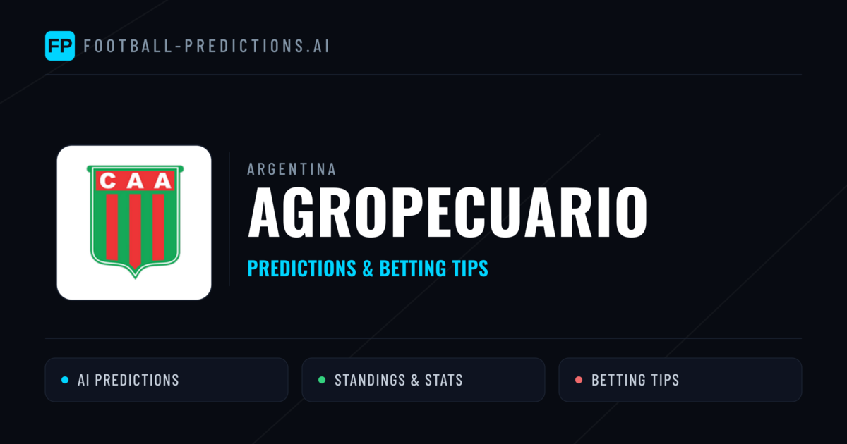 Agropecuario Predictions & Stats