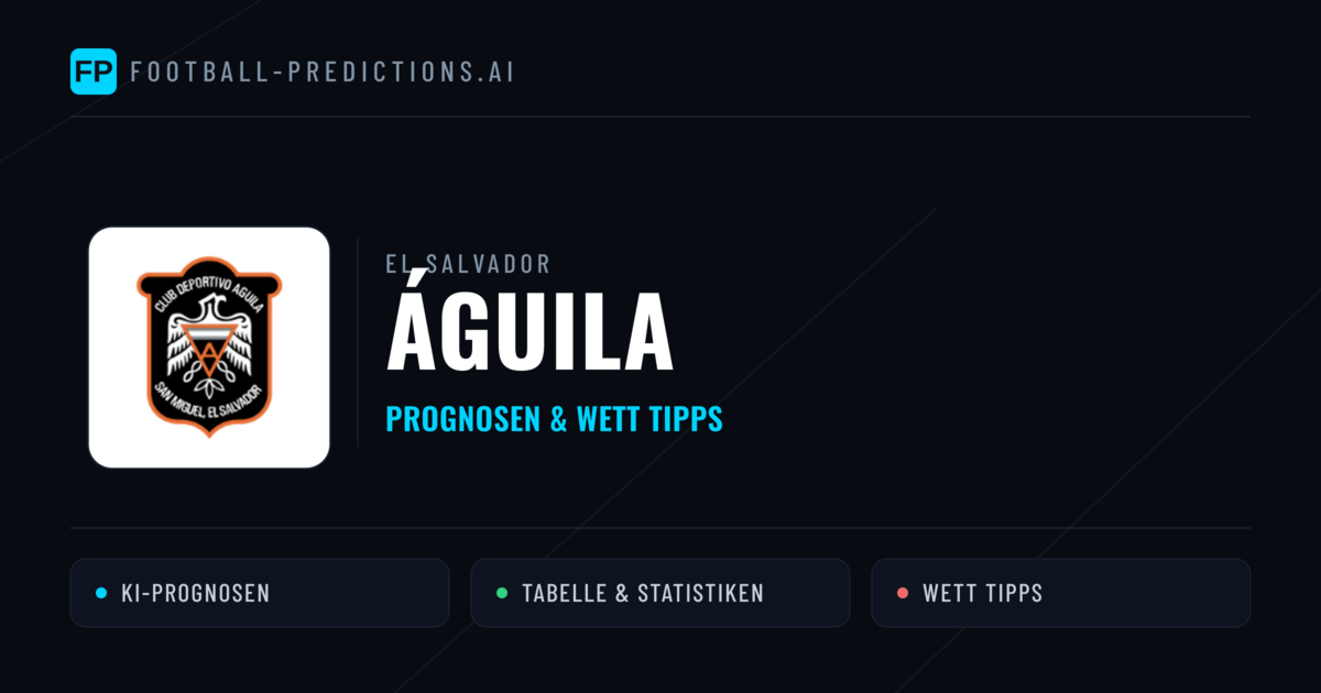Águila Prognosen & Statistiken