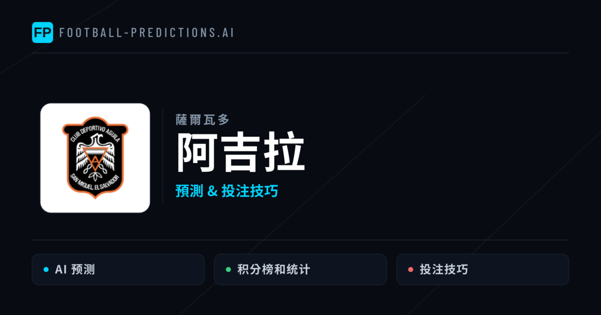 阿吉拉 運彩分析｜足球預測與數據