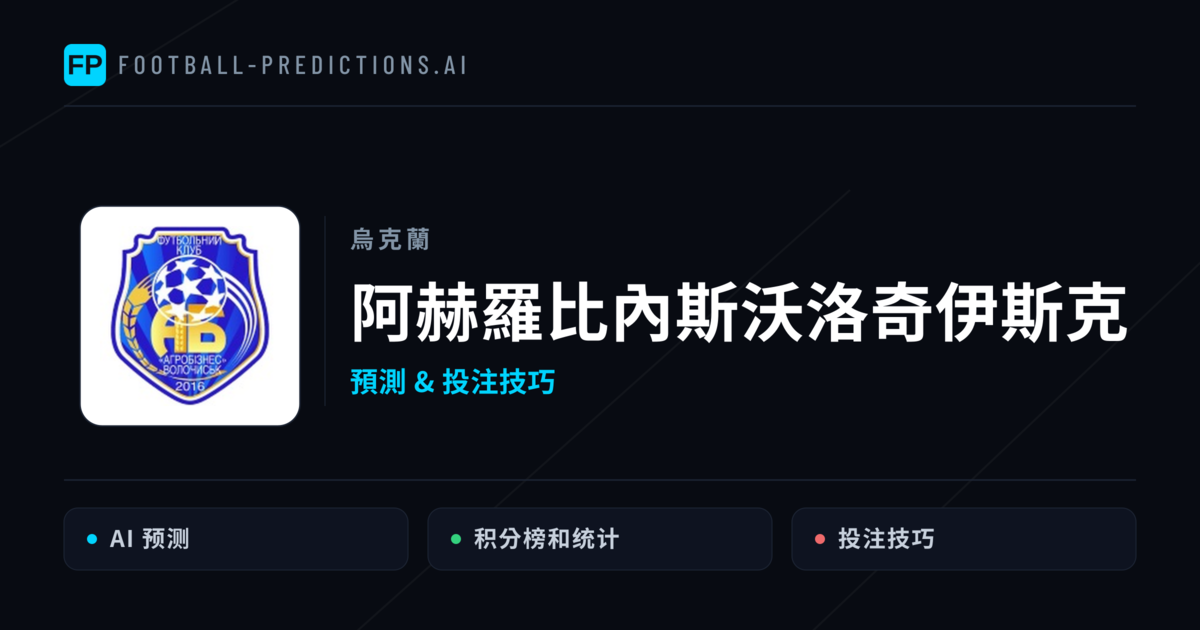 阿赫羅比內斯沃洛奇伊斯克 運彩分析|足球預測與數據