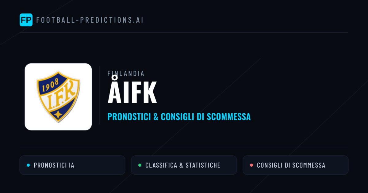 Pronostici e Statistiche ÅIFK