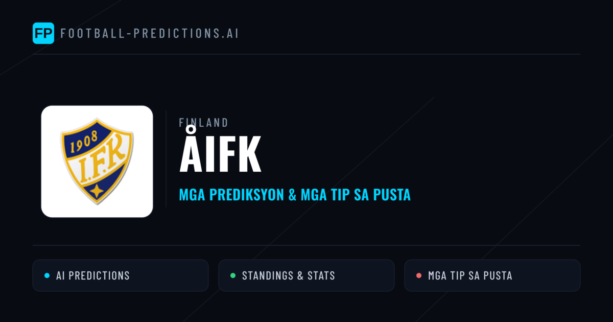 ÅIFK Predictions & Stats
