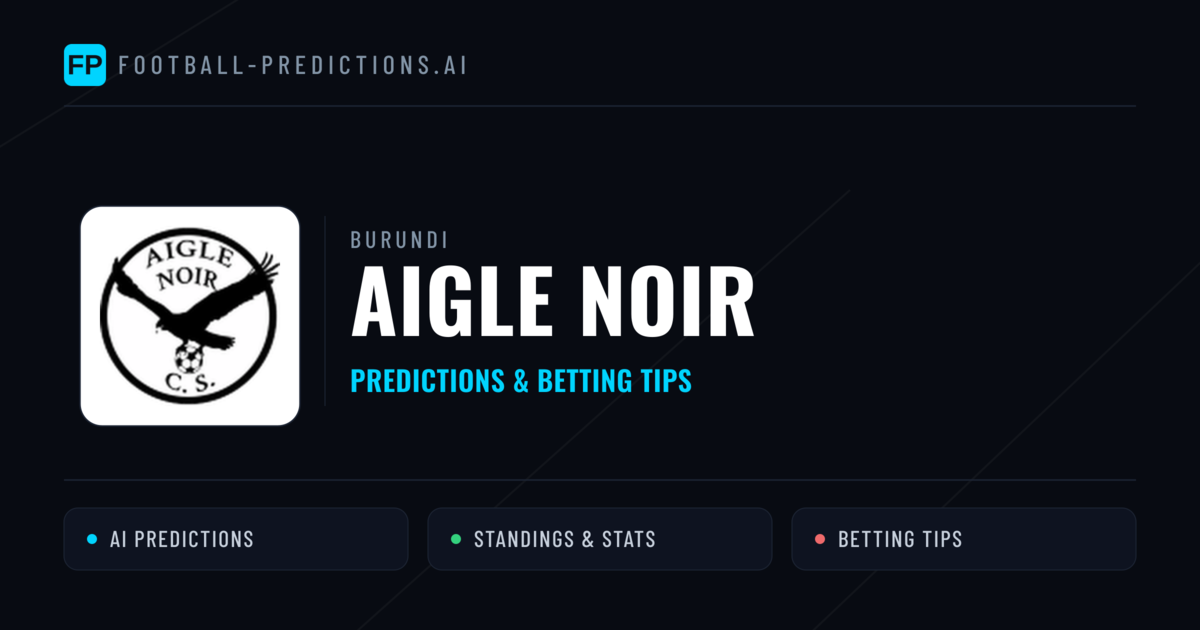 Aigle Noir Predictions & Stats