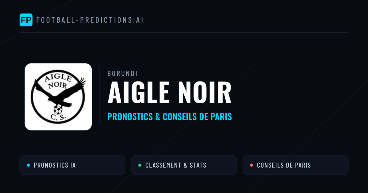 Aigle Noir Pronostics & Statistiques