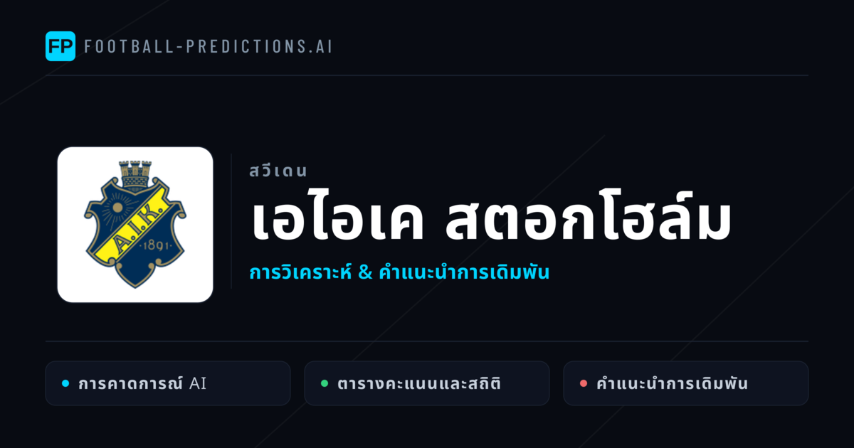 เอไอเค สตอกโฮล์ม การวิเคราะห์และสถิติ