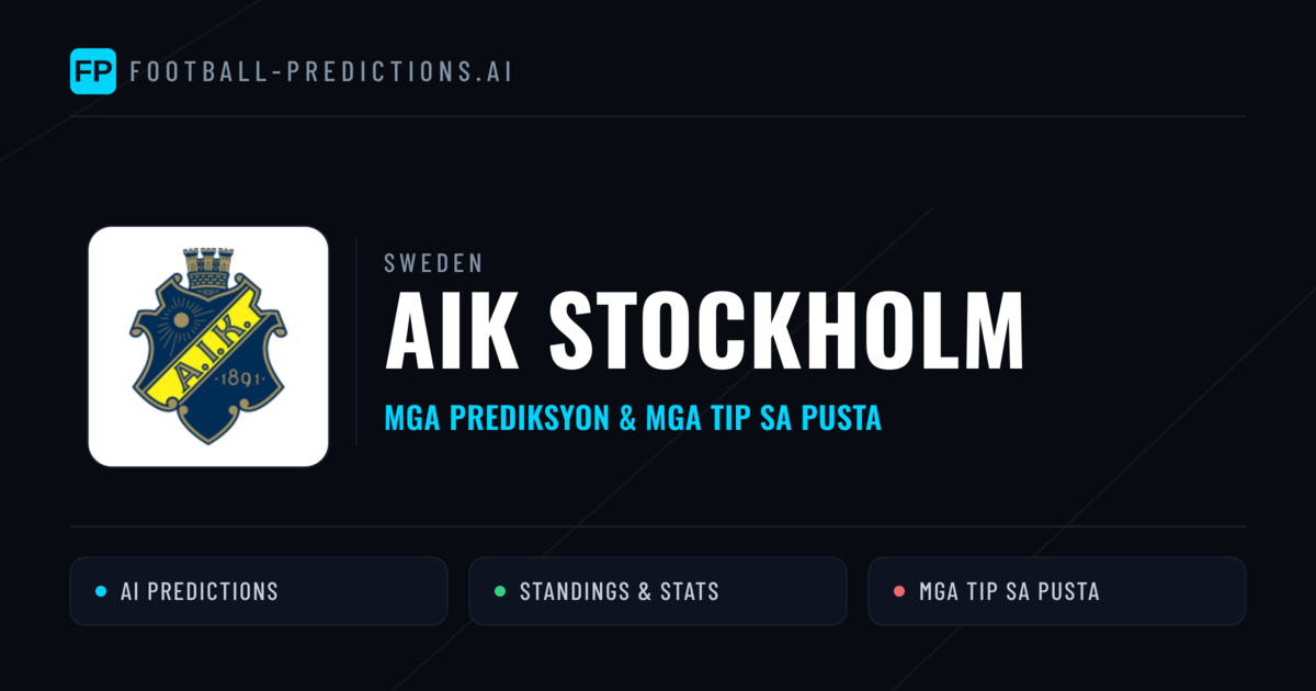 AIK Stockholm Predictions & Stats