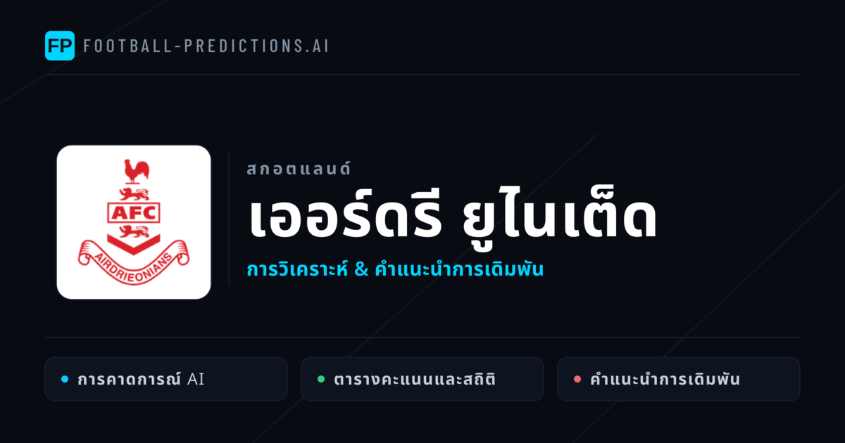 เออร์ดรี ยูไนเต็ด การวิเคราะห์และสถิติ