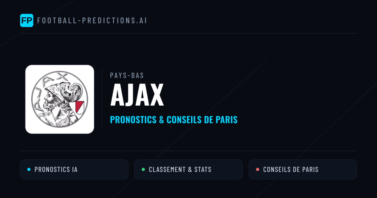 Ajax Pronostics & Statistiques