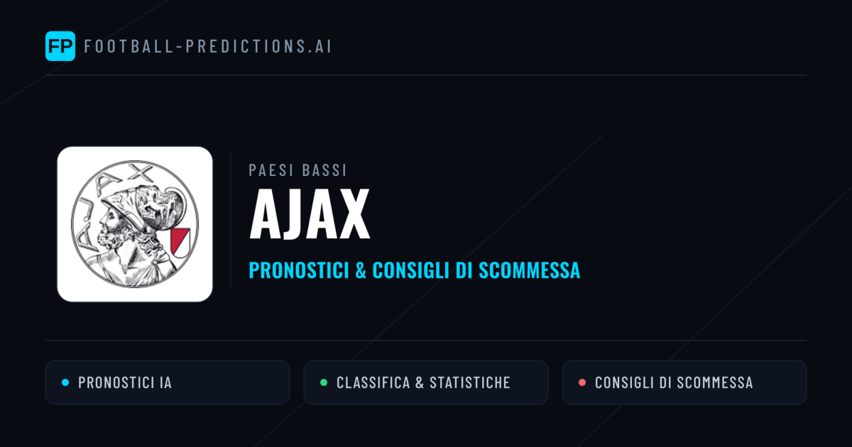 Pronostici e Statistiche Ajax