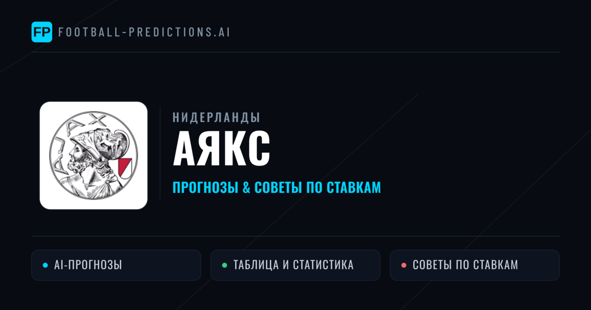 Аякс прогнозы и статистика