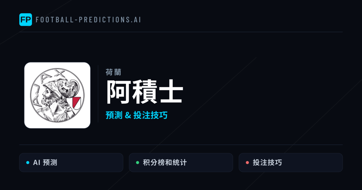 阿積士 運彩分析｜足球預測與數據