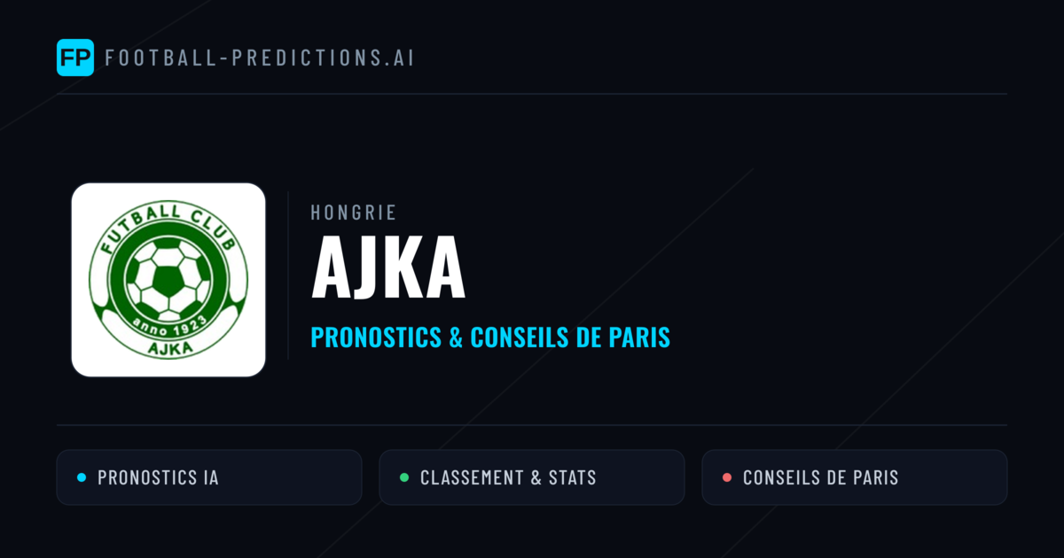 Ajka Pronostics & Statistiques