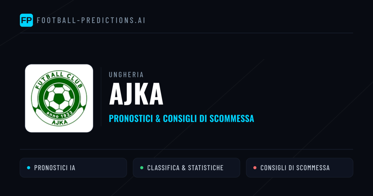 Pronostici e Statistiche Ajka
