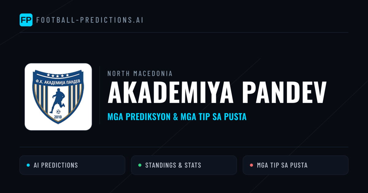 Akademiya Pandev Predictions & Stats
