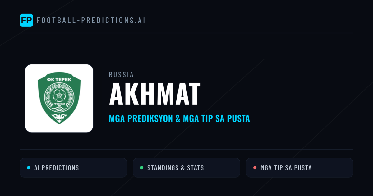 Akhmat Predictions & Stats