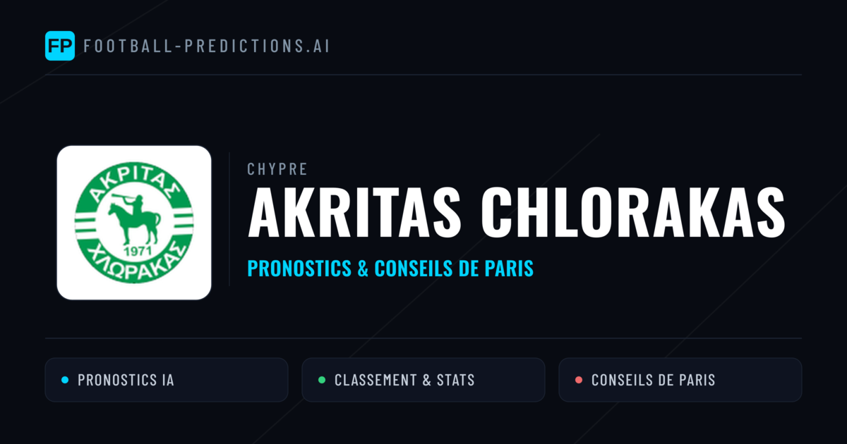 Akritas Chlorakas Pronostics & Statistiques