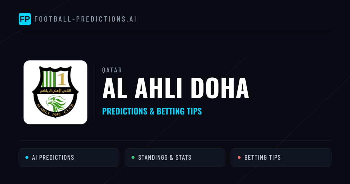 Al Ahli Doha Predictions & Stats