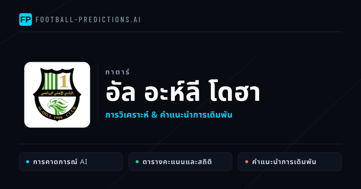 อัล อะห์ลี โดฮา การวิเคราะห์และสถิติ
