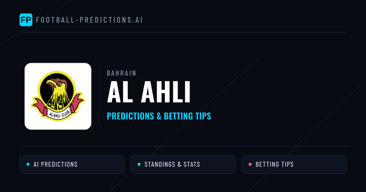 Al Ahli Predictions & Stats
