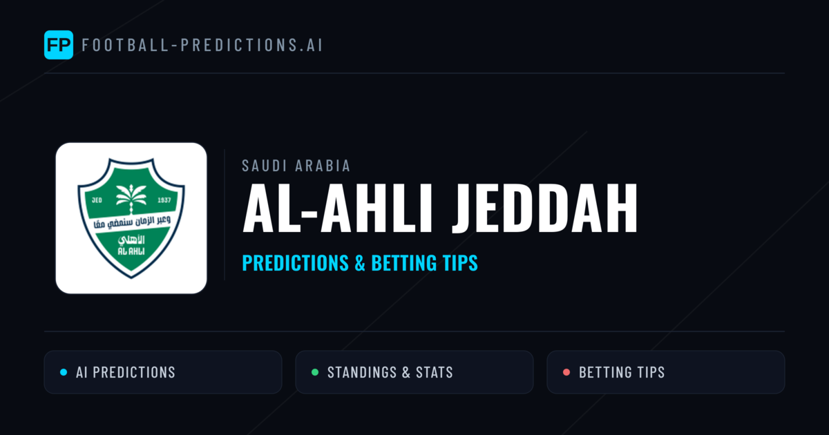 Al-Ahli Jeddah Predictions & Stats