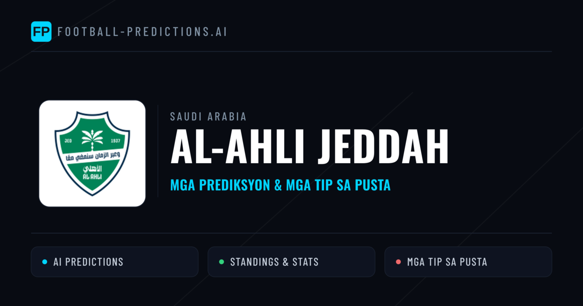 Al-Ahli Jeddah Predictions & Stats