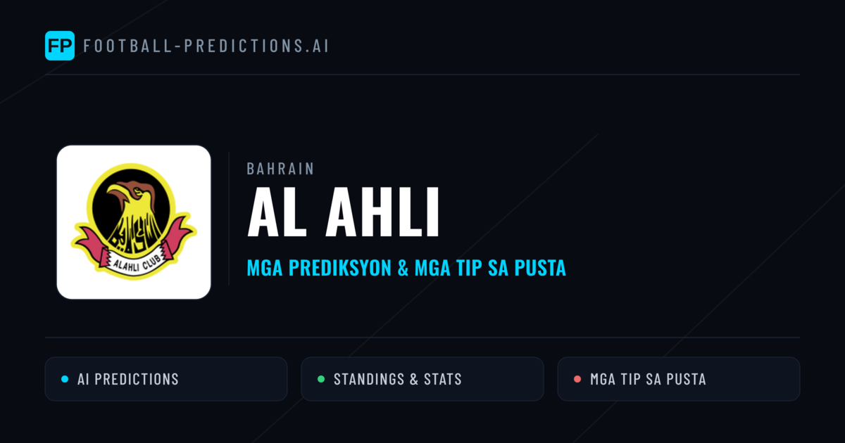 Al Ahli Predictions & Stats