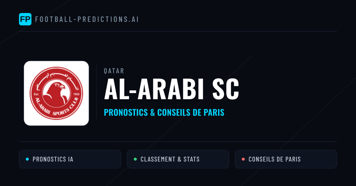 Al-Arabi SC Pronostics & Statistiques