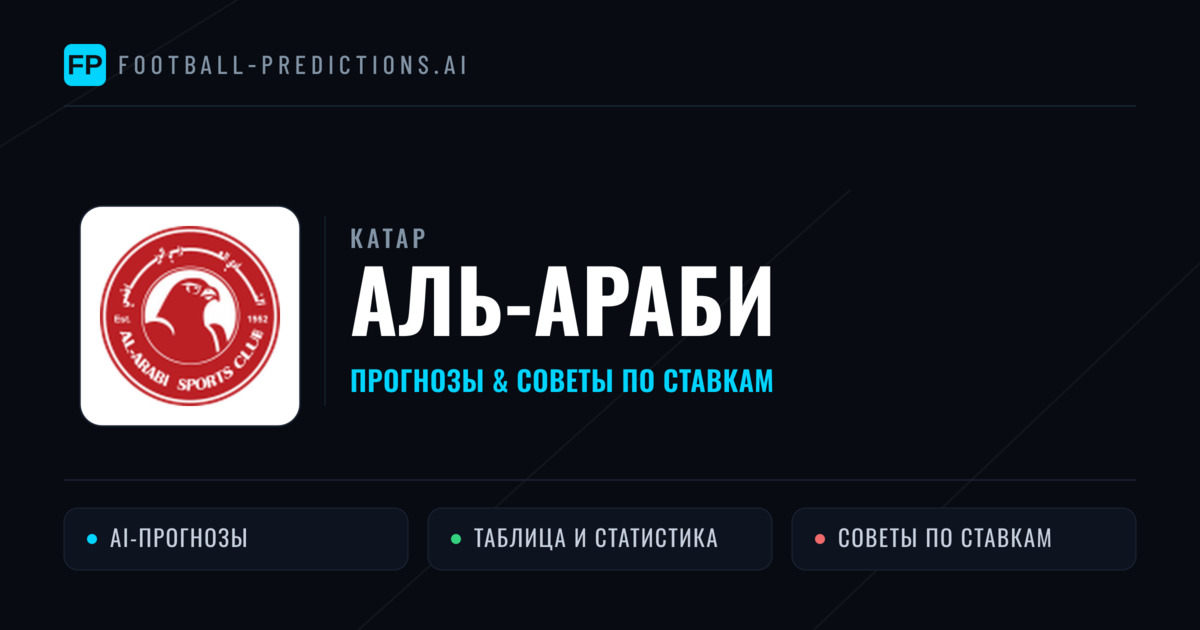 Аль-араби прогнозы и статистика