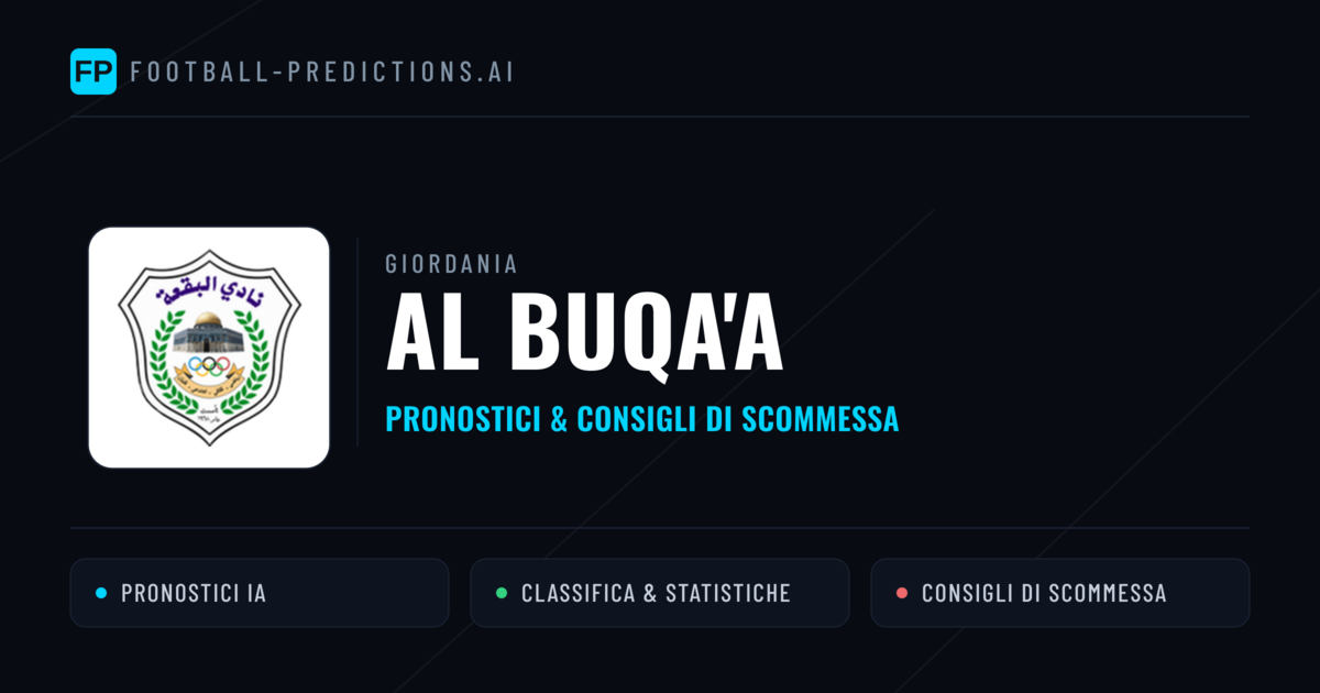 Pronostici e Statistiche Al Buqa'a