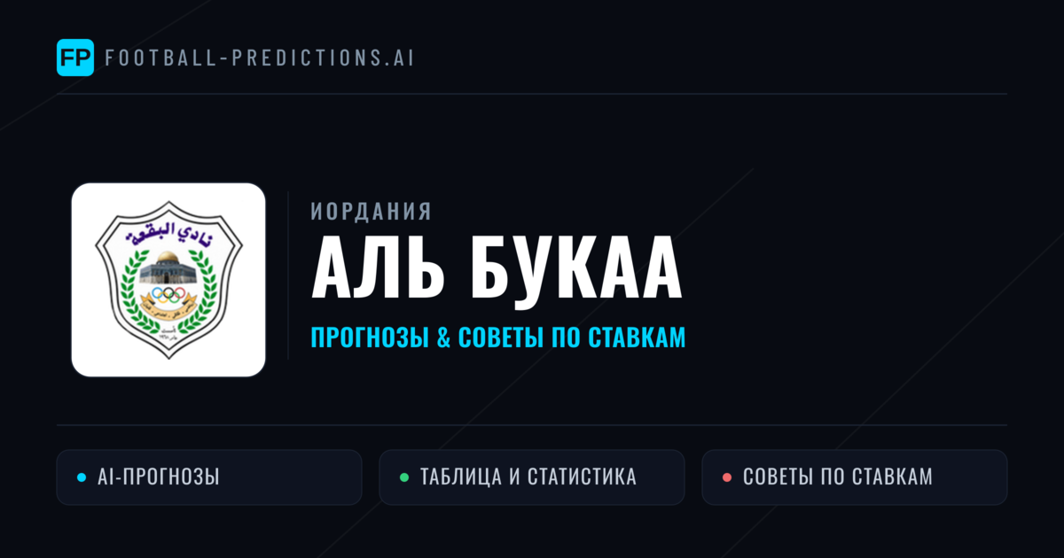 Аль Букаа прогнозы и статистика