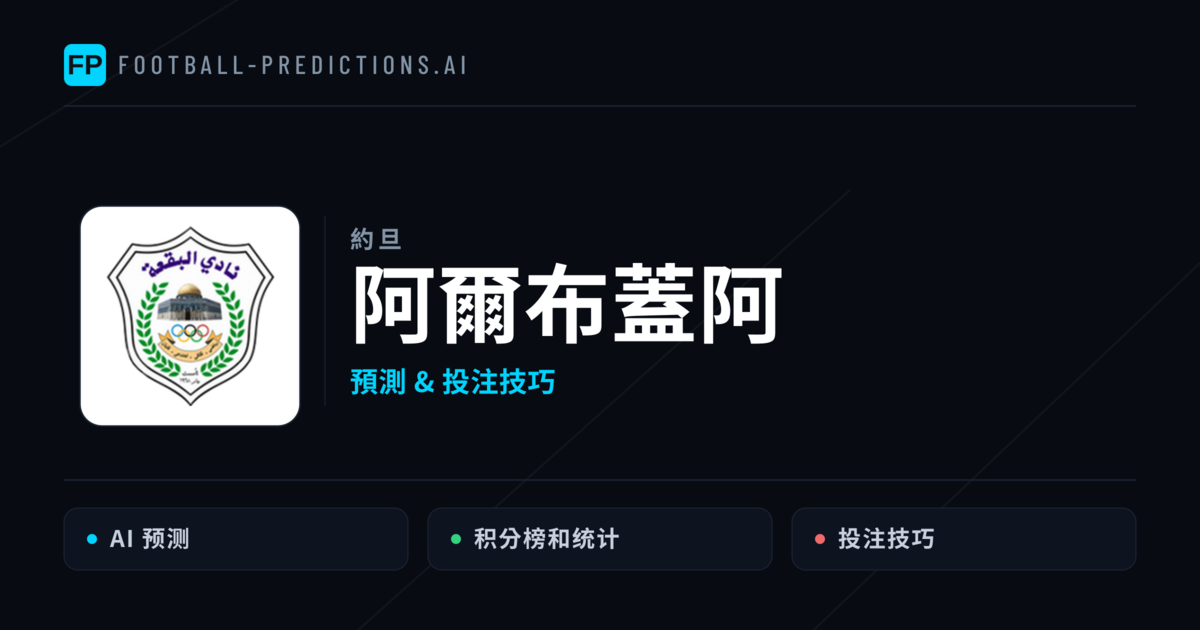 阿爾布蓋阿 運彩分析｜足球預測與數據