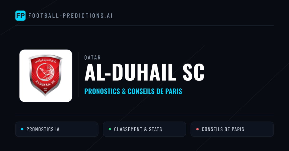 Al-Duhail SC Pronostics & Statistiques