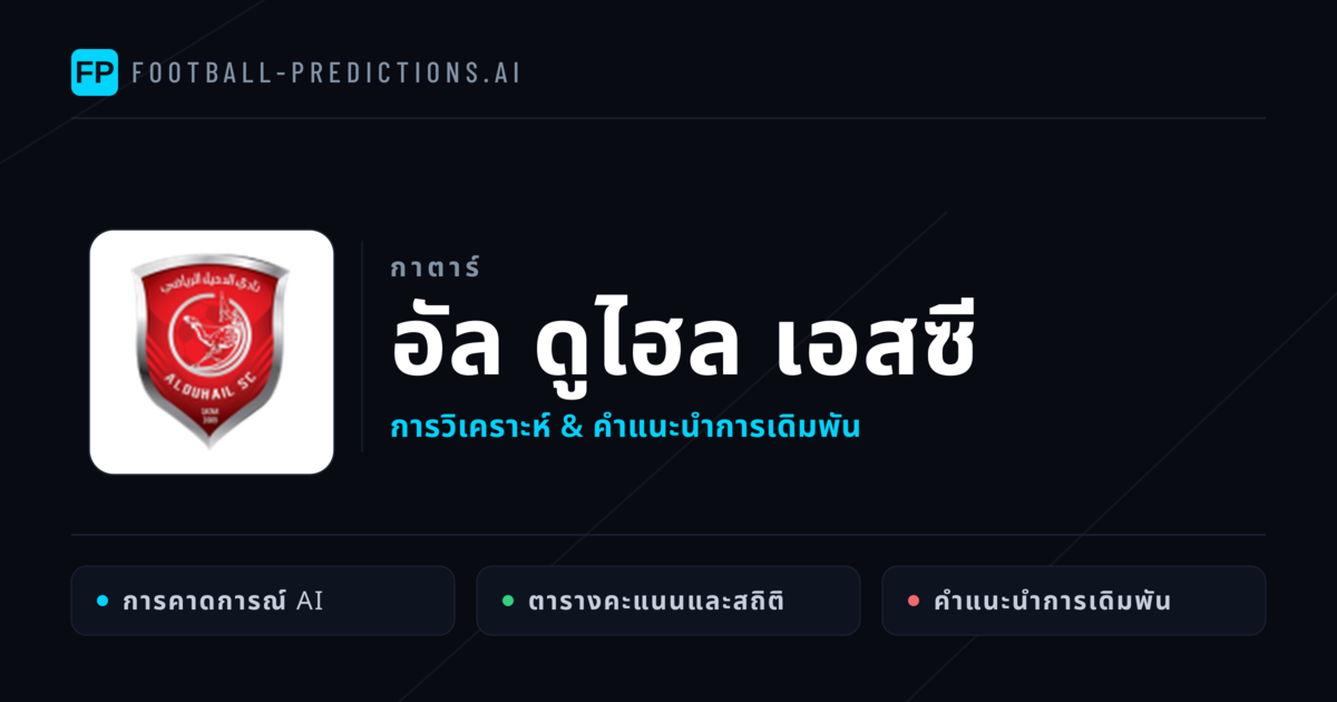 อัล ดูไฮล เอสซี การวิเคราะห์และสถิติ