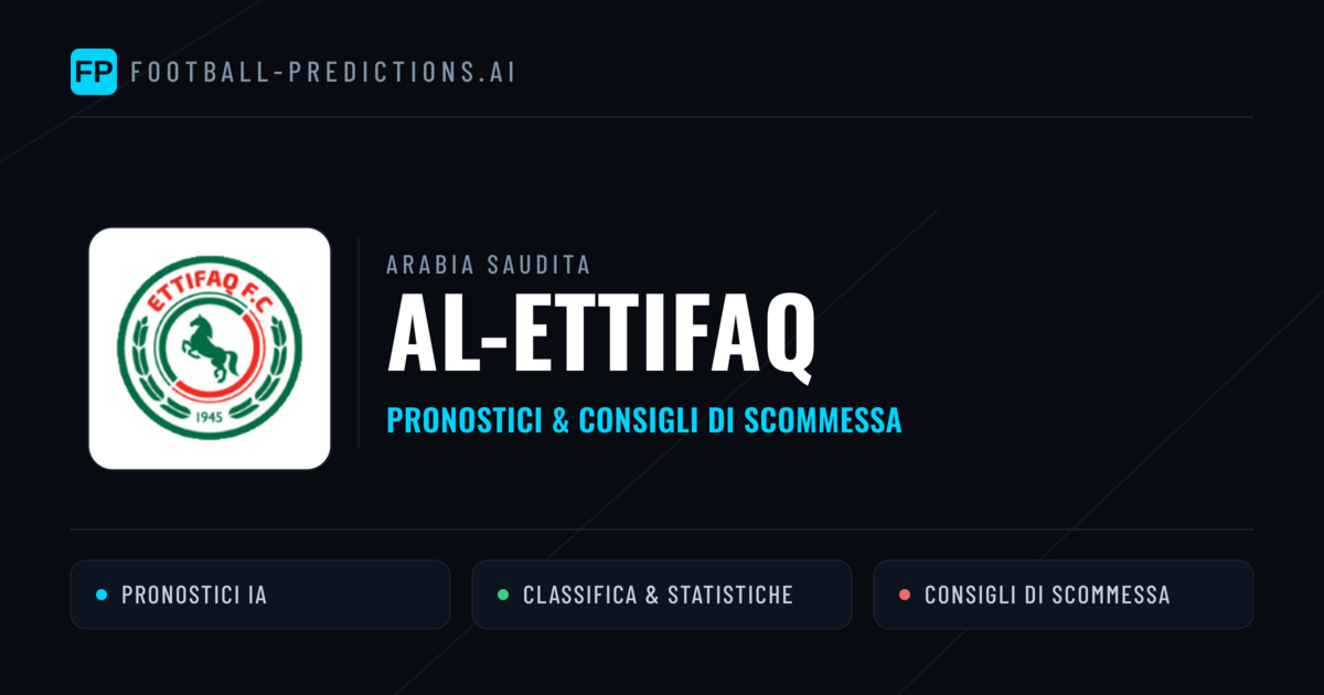 Pronostici e Statistiche Al-Ettifaq