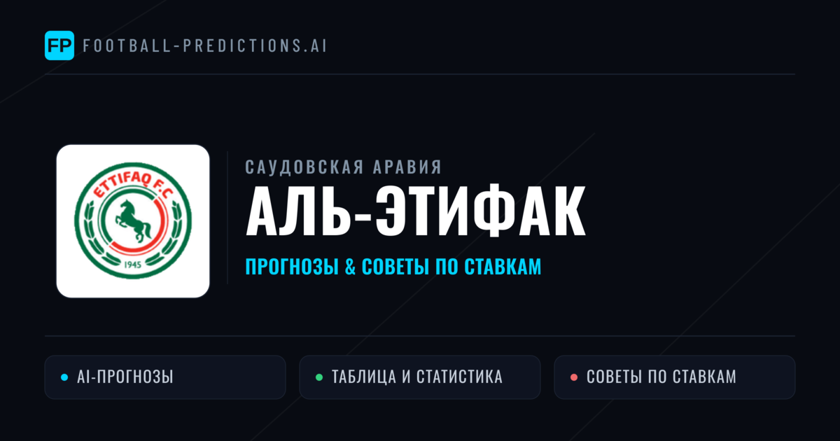 Аль-Этифак прогнозы и статистика