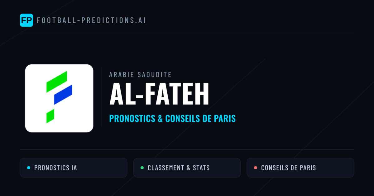 Al-Fateh Pronostics & Statistiques